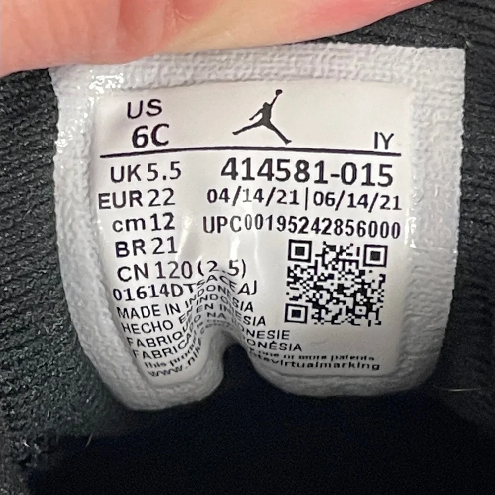 2022 Air Jordan 13 Retro TD 'Court Purple' Size 6C